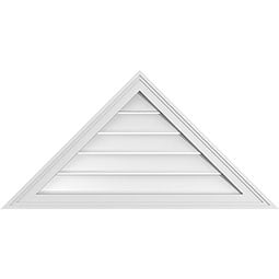Ekena Millwork - GVPTR02 - TrueCraft Triangle Surface Mount PVC Gable Vent Brickmould Frame