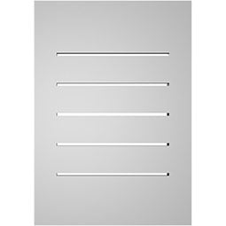 Ekena Millwork - GVPVE02 - TrueCraft Vertical Surface Mount PVC Gable Vent Brickmould Frame