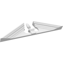 Ekena Millwork - PEDPSACR00 - Acorn Architectural Grade PVC Pediment (Acorn Ships Unattached in Box)