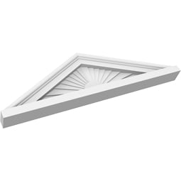 Ekena Millwork - PEDPSPKC00 - Peaked Cap Architectural Grade PVC Pediment