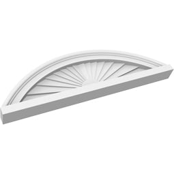Ekena Millwork - PEDPSSEG00 - Segment Arch Architectural Grade PVC Pediment