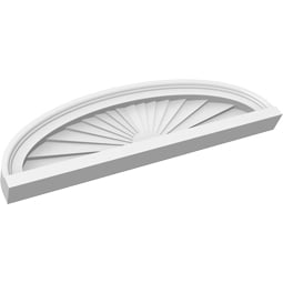 Ekena Millwork - PEDPSELL00 - Elliptical Architectural Grade PVC Pediment
