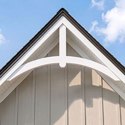 Ekena Millwork - GBPARC - TrueCraft PVC Archdale Gable Bracket