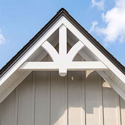 Ekena Millwork - GBPRED - TrueCraft PVC Redmond Gable Bracket