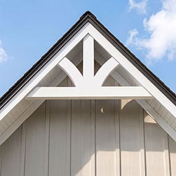 Ekena Millwork - GBPRIC - TrueCraft PVC Richland Gable Bracket