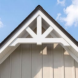 Ekena Millwork - GBPVAN - TrueCraft PVC Vanguard Gable Bracket