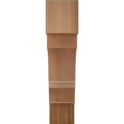 Ekena Millwork - BKTBOA05 - Balboa Block Rough Sawn Bracket