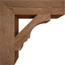Ekena Millwork - BKTBOA05 - Balboa Block Rough Sawn Bracket