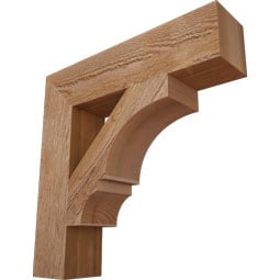 Ekena Millwork - BKTBOA05 - Balboa Block Rough Sawn Bracket