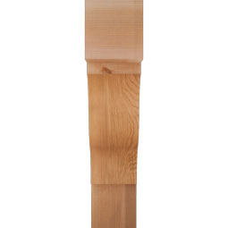 Ekena Millwork - BKTFST05 - Funston Block Rough Sawn Bracket