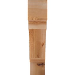 Ekena Millwork - BKTIMP05 - Imperial Block Rough Sawn Bracket