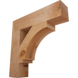 Ekena Millwork - BKTIMP05 - Imperial Block Rough Sawn Bracket