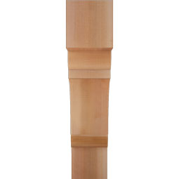 Ekena Millwork - BKTOLY05 - Olympic Block Rough Sawn Bracket