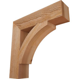 Ekena Millwork - BKTTHR05 - Thorton Block Rough Sawn Bracket
