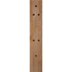 Ekena Millwork - BKTOWTL05 - Westlake Block Rough Sawn Bracket w/ Offset Brace