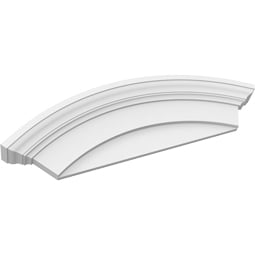 Ekena Millwork - PEDPARD00 - Arched Architectural Grade PVC Pediment