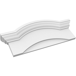 Ekena Millwork - PEDPEYE00 - Eyebrow Architectural Grade PVC Pediment