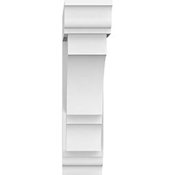 Ekena Millwork - BKTPSBOA01 - Standard Balboa Architectural Grade PVC Bracket With Traditional Ends
