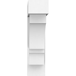 Ekena Millwork - BKTPSBOA05 - Standard Balboa Architectural Grade PVC Bracket With Block Ends