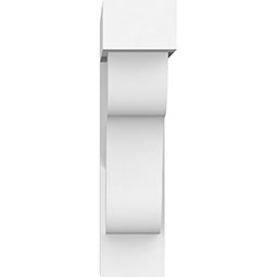 Ekena Millwork - BKTPSCAR05 - Standard Carmel Architectural Grade PVC Bracket With Block Ends