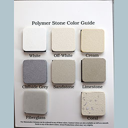 Architectural Augmentations - SAMPLE-ESCOLORKIT - Endura-Stone Textured/Pre-Colored Column Sample Kit: White, Off-White, Cream, Cliffside Grey, Sandstone, Limestone, Coral, and Paintable