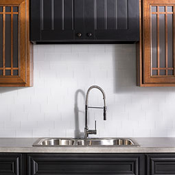 ACP - BT03X06MG - Aspect Peel and Stick Glass Backsplash Tile Kit for 15 Square Feet