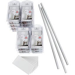 ACP - BT03X06MG - Aspect Peel and Stick Glass Backsplash Tile Kit for 15 Square Feet