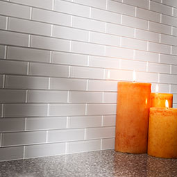 ACP - BT04X12MG - Aspect Peel and Stick Subway Matted Glass Backsplash Tile Kit for 15 Square Feet