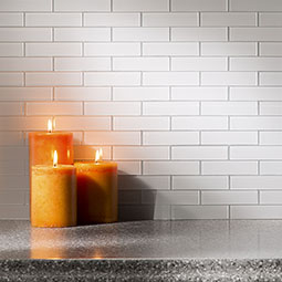 ACP - BT04X12MG - Aspect Peel and Stick Subway Matted Glass Backsplash Tile Kit for 15 Square Feet