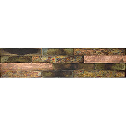 ACP - BT24X06DM - Aspect Peel and Stick Distressed Metal Backsplash Tile