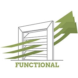 Ekena Millwork - GVPHO02 - TrueCraft Horizontal Oval Surface Mount PVC Gable Vent Brickmould Frame