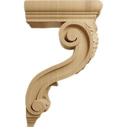 Ekena Millwork - COR04X08X13HO - AmeriCraft Holmdel Grapes & Vines Corbel, 4 1/4"W x 8"D x 13 1/4"H