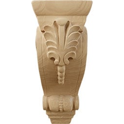  - CORWFI - AmeriCraft Fig Leaf Wood Corbel