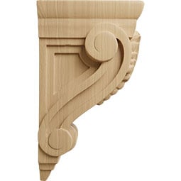 - CORWFI - AmeriCraft Fig Leaf Wood Corbel