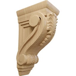  - CORWFI - AmeriCraft Fig Leaf Wood Corbel