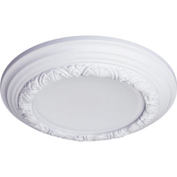 Ekena Millwork - CM12CA_P - Endurathane Carlsbad Celing Medallion, 12 1/2"OD x 1 1/2"P (Fits Canopies up to 7 7/8"), Factory Primed