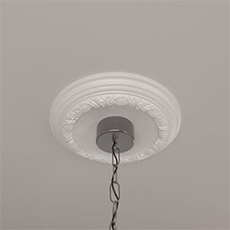 Ekena Millwork - CM12CA_P - Endurathane Carlsbad Celing Medallion, 12 1/2"OD x 1 1/2"P (Fits Canopies up to 7 7/8"), Factory Primed