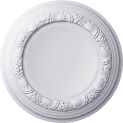 Ekena Millwork - CM12CA_P - Endurathane Carlsbad Celing Medallion, 12 1/2"OD x 1 1/2"P (Fits Canopies up to 7 7/8"), Factory Primed