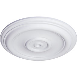 Ekena Millwork - CM12TR_P - Endurathane Traditional Ceiling Medallion, 12"OD x 1"P (Fits Canopies up to 2 3/4")