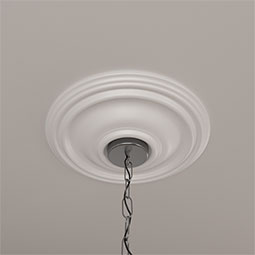 Ekena Millwork - CM14TR_P - Endurathane Traditional Ceiling Medallion, 14 3/4"OD x 1 3/4"P (Fits Canopies up to 4")
