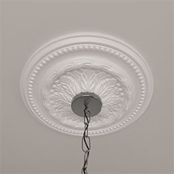 Ekena Millwork - CM15CH_P - Endurathane Chester Ceiling Medallion, 15 3/4"OD x 1 7/8"P (Fits Canopies up to 2 1/4")