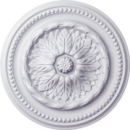 Ekena Millwork - CM15CH_P - Endurathane Chester Ceiling Medallion, 15 3/4"OD x 1 7/8"P (Fits Canopies up to 2 1/4")