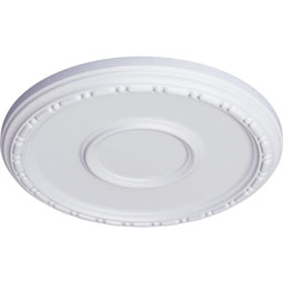 Ekena Millwork - CM16MD_P - Endurathane Medea Ceiling Medallion, 16 1/2"OD x 1 1/2"P (Fits Canopies up to 5 1/2")