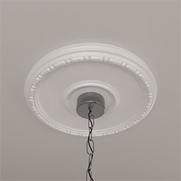 Ekena Millwork - CM16MD_P - Endurathane Medea Ceiling Medallion, 16 1/2"OD x 1 1/2"P (Fits Canopies up to 5 1/2")