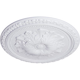 Ekena Millwork - CM18RI_P - Endurathane Richmond Ceiling Medallion, 18"OD x 1 3/8"P (Fits Canopies up to 2 5/8")