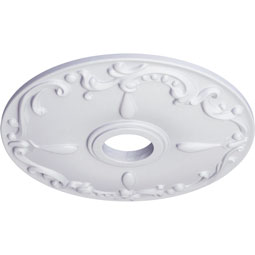 Ekena Millwork - CM18KE_P - Endurathane Kent Ceiling Medallion, 18"OD x 3 1/2"ID x 1 1/4"P (Fits Canopies up to 5")