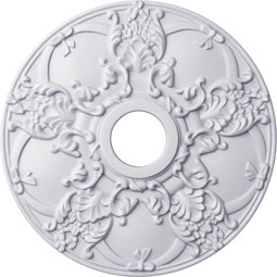 Ekena Millwork - CM18NO_P - Endurathane Norwich Ceiling Medallion, 18"OD x 3 1/2"ID x 1 3/8"P (Fits Canopies up to 4 1/2")
