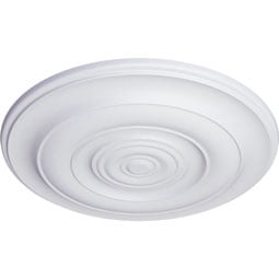 Ekena Millwork - CM18NI_P - Endurathane Niobe Ceiling Medallion, 18"OD x 1 1/2"P (Fits Canopies up to 8 5/8")