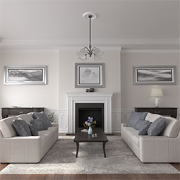 Ekena Millwork - CM19CA_P - Endurathane Carlsbad Ceiling Medallion, 19 1/2"OD x 1 3/4"P, Factory Primed