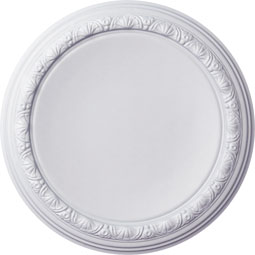 Ekena Millwork - CM19CA_P - Endurathane Carlsbad Ceiling Medallion, 19 1/2"OD x 1 3/4"P, Factory Primed